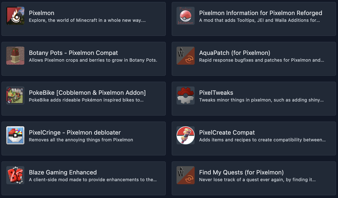 Вибір моду в бібліотеці