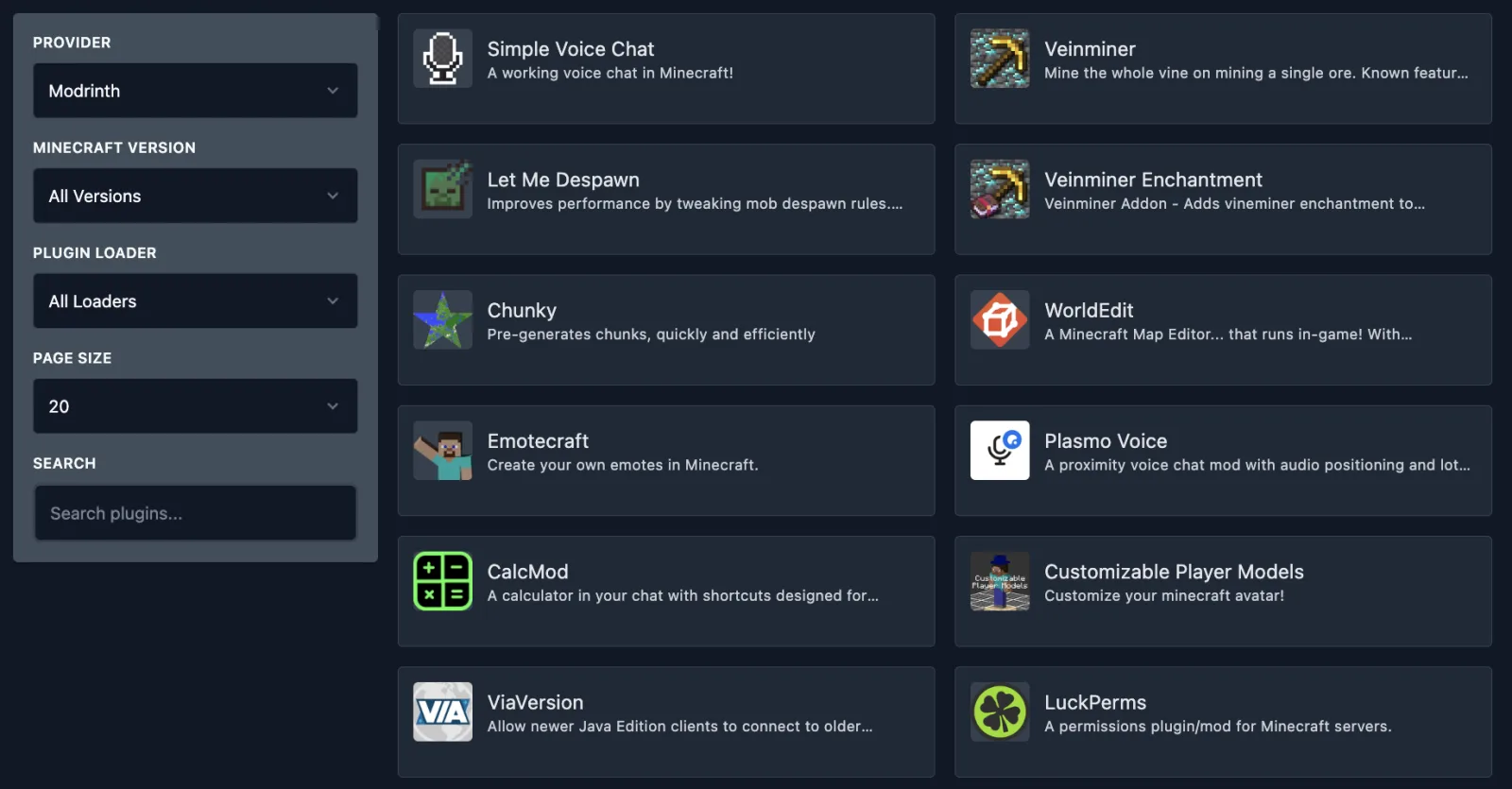 Plugin Interface Overview