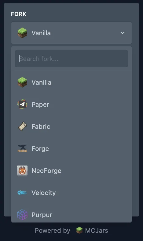 Selecting Server Fork