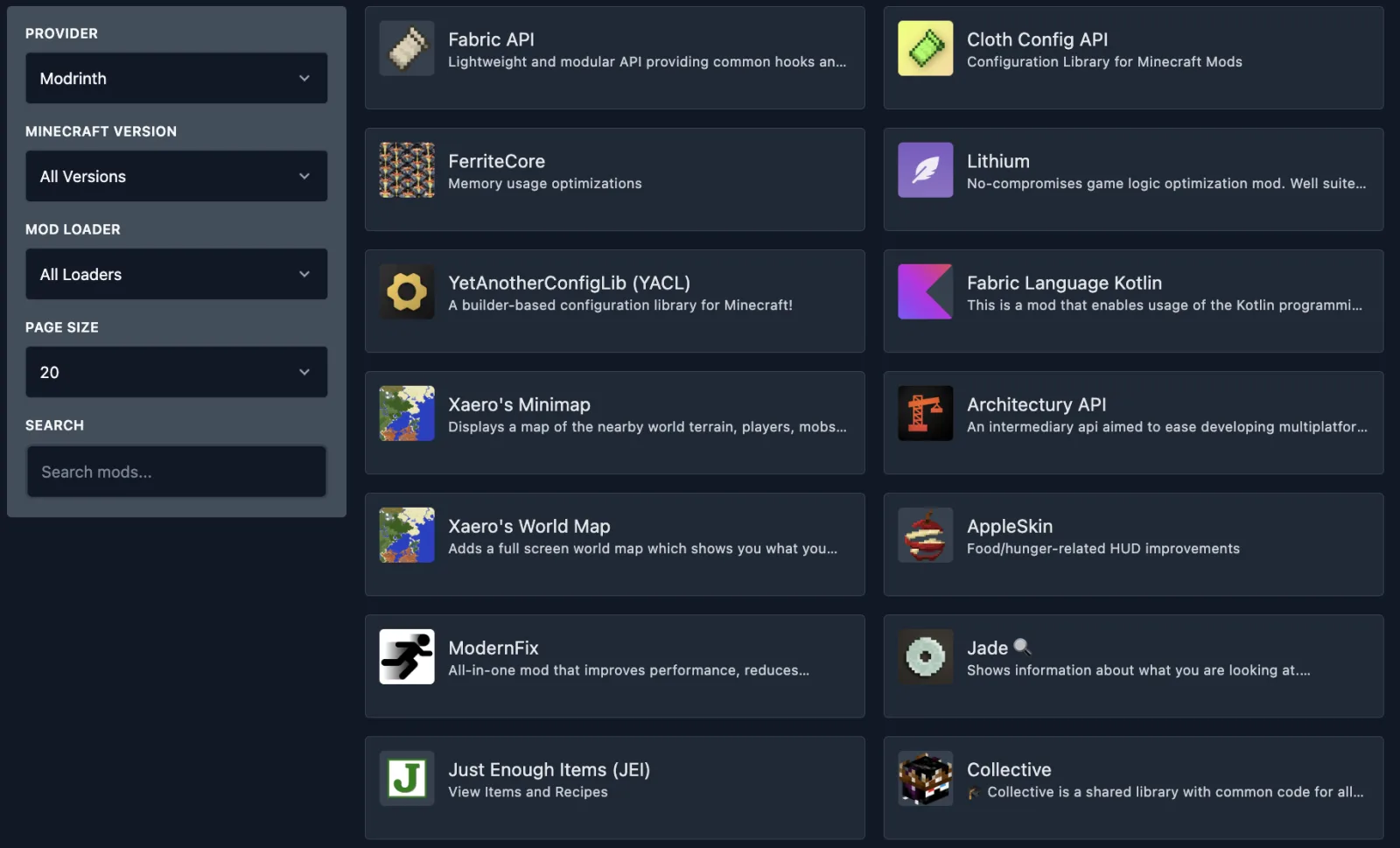 Mod Installer Dashboard