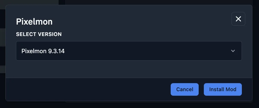 Automated Install Modal